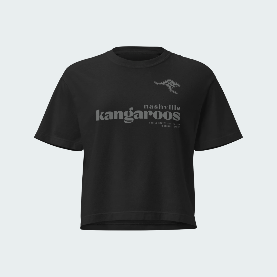 Women’s heavyweight boxy tee Nashville Blackout