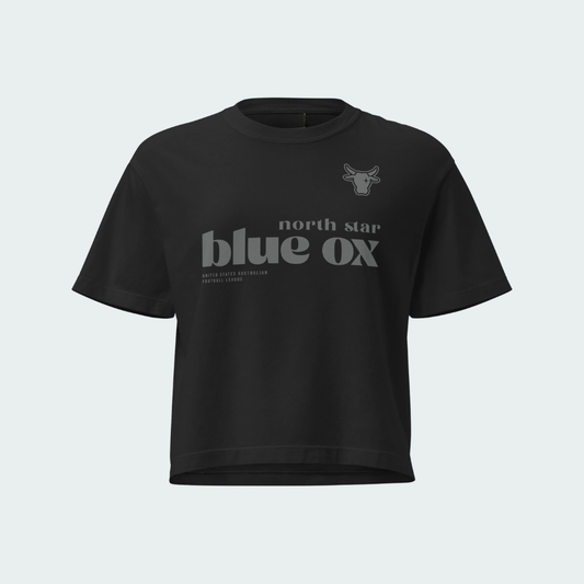 Women’s heavyweight boxy tee North Star  Blackout