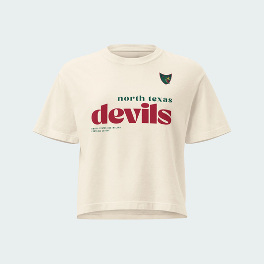 Women’s heavyweight boxy tee North Texas Splash