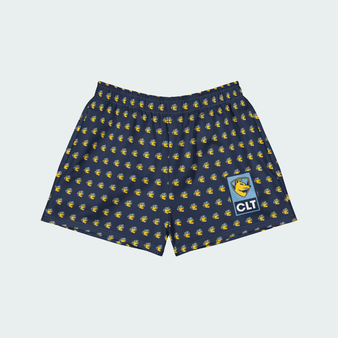 All-Over Print Unisex Athletic Shorts Charlotte Checkered