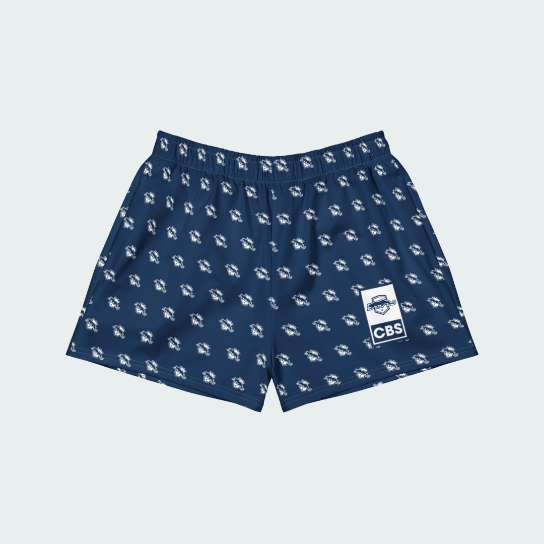 All-Over Print Unisex Athletic Shorts Columbus Checkered