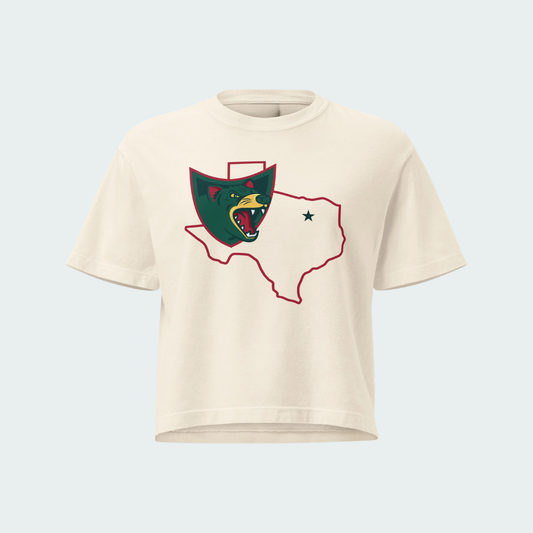 Women’s heavyweight boxy tee North Texas