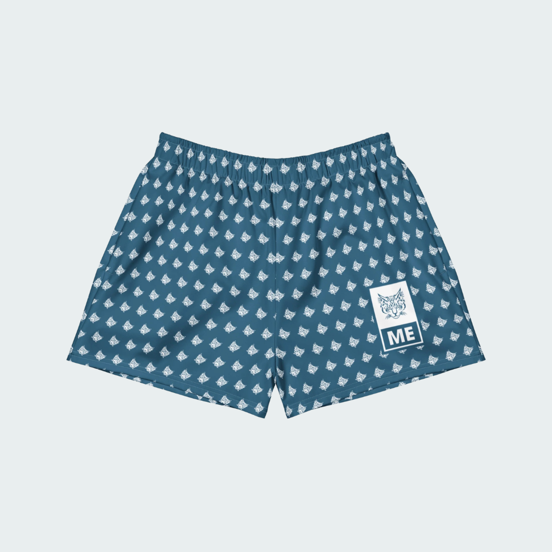 All-Over Print Unisex Athletic Shorts Maine Checkered
