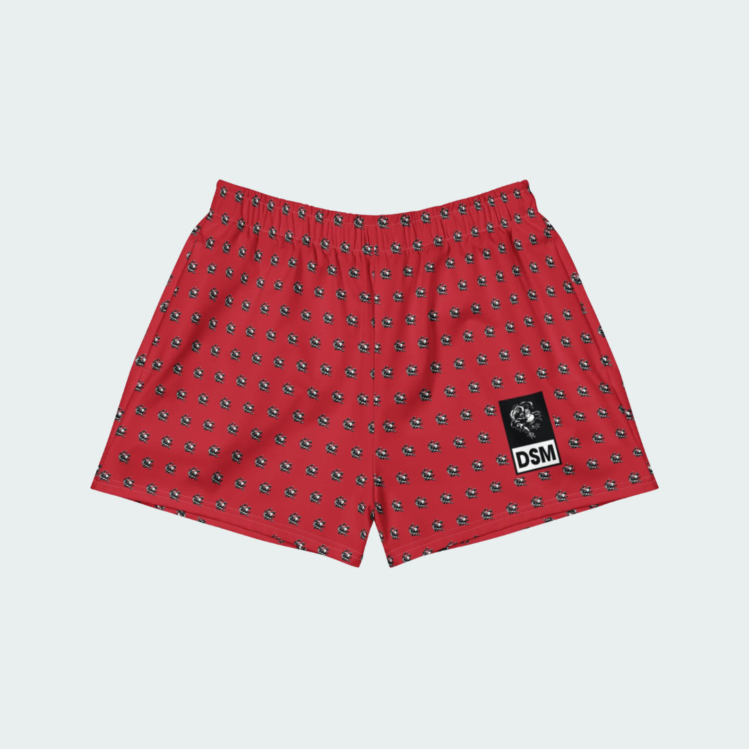 All-Over Print Unisex Athletic Shorts Des Moines Checkered