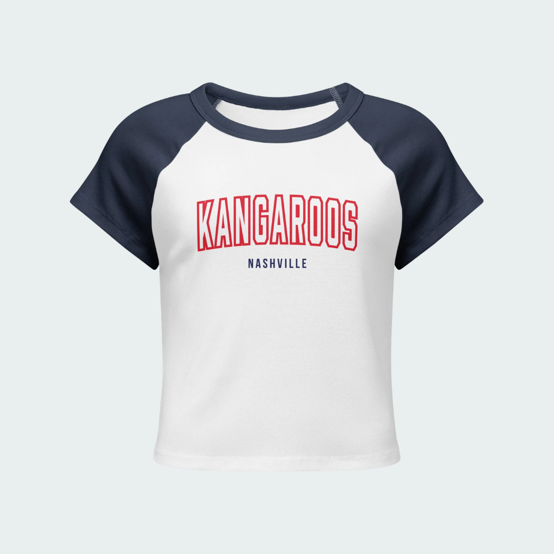 Women’s micro rib raglan baby tee Nashville