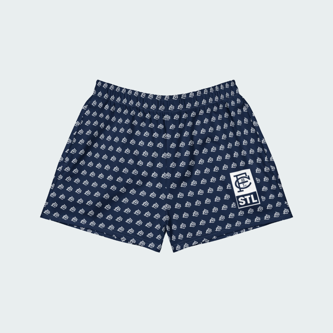 All-Over Print Unisex Athletic Shorts St. Louis Checkered