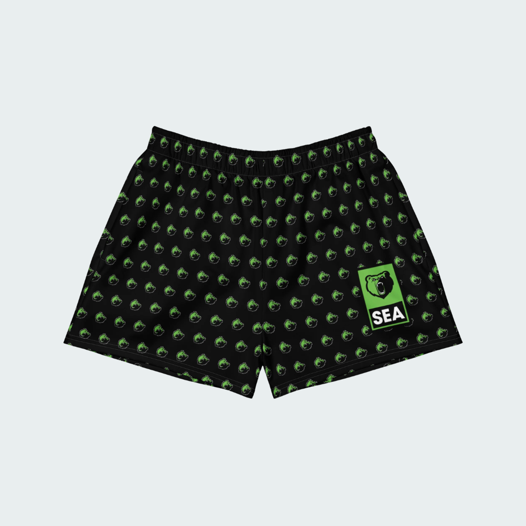 All-Over Print Unisex Athletic Shorts Seattle Checkered