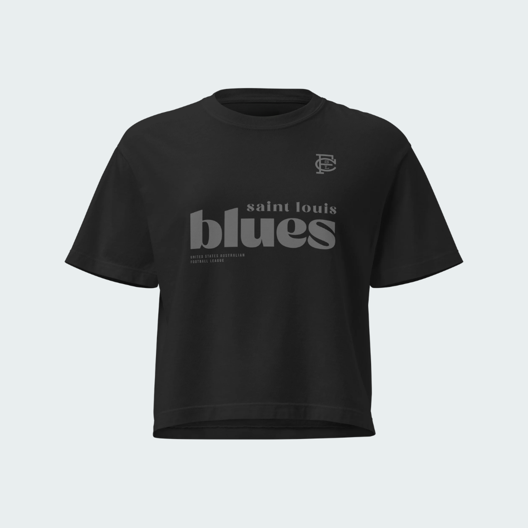 Women’s heavyweight boxy tee St. Louis Blackout