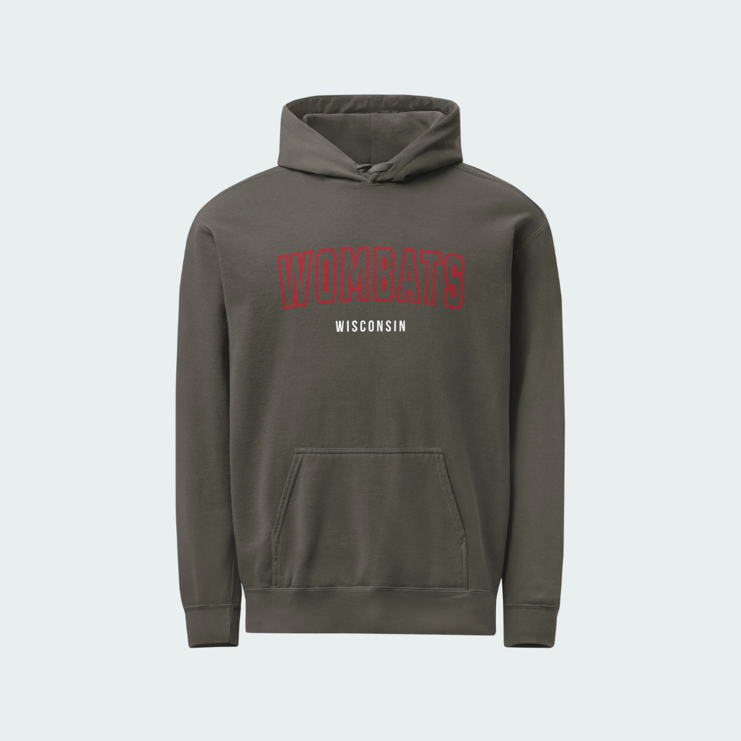 Unisex garment-dyed hoodie