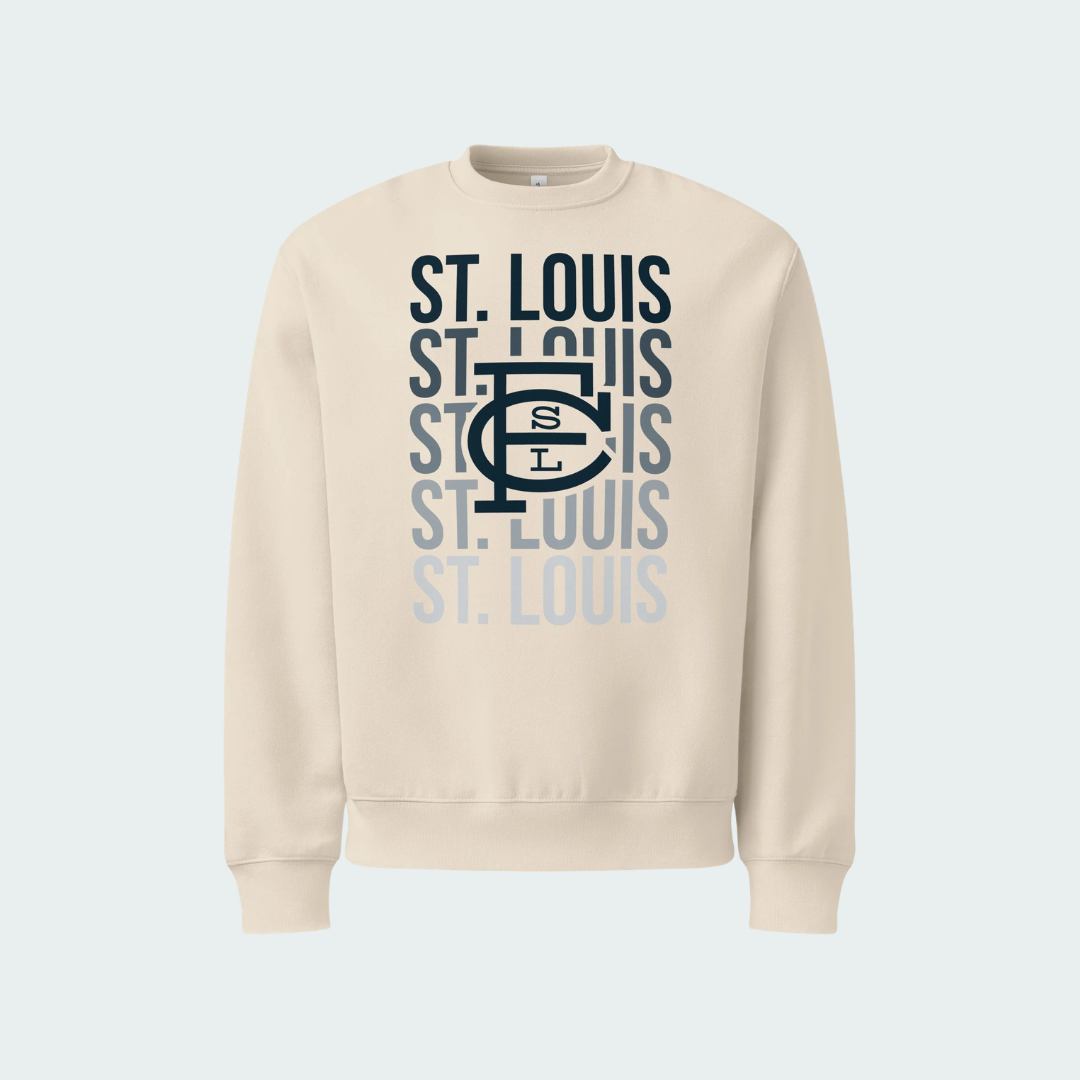 Oversized heavyweight sweatshirt St. Louis Fade