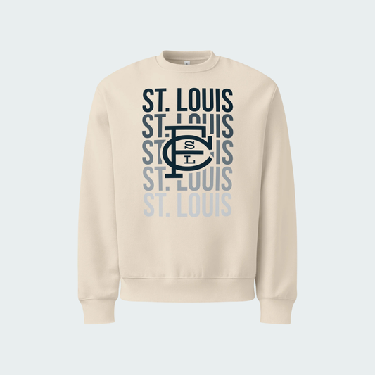 Oversized heavyweight sweatshirt St. Louis Fade