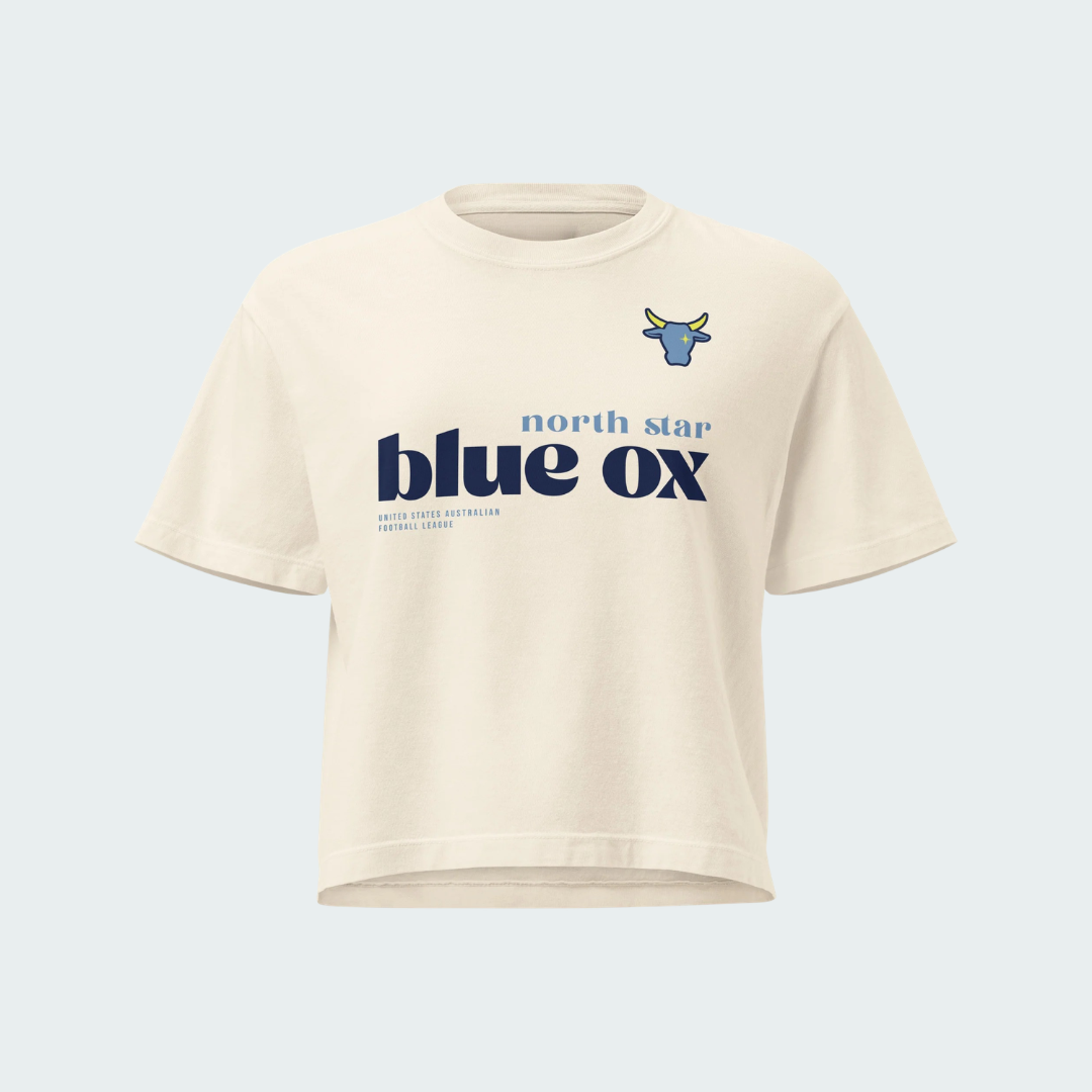 Women’s heavyweight boxy tee North Star Splash