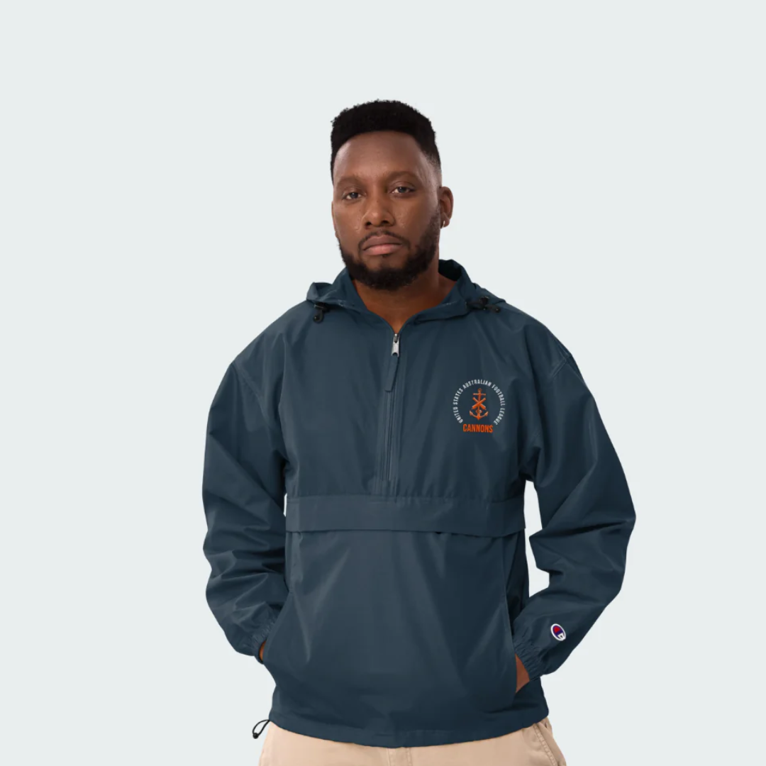 Embroidered Champion Packable Jacket Cleveland