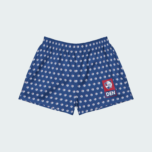 All-Over Print Unisex Athletic Shorts Denver Checkered