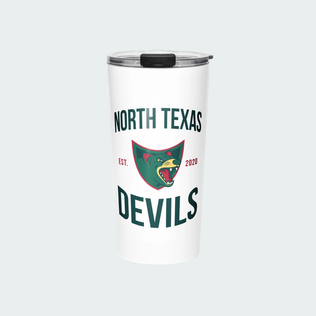 North Texas Tapered stainless steel tumbler