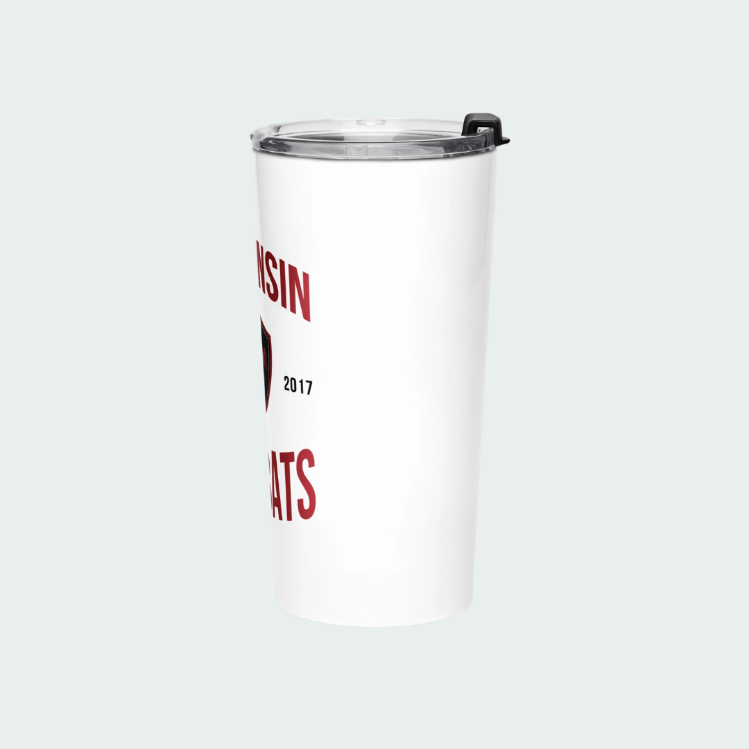 Wisconsin Tapered stainless steel tumbler