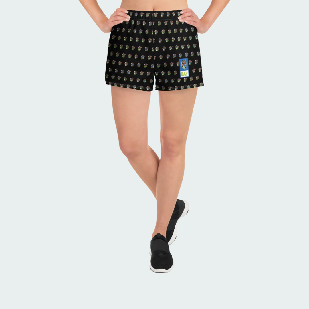 All-Over Print Unisex Athletic Shorts Bayou Checkered
