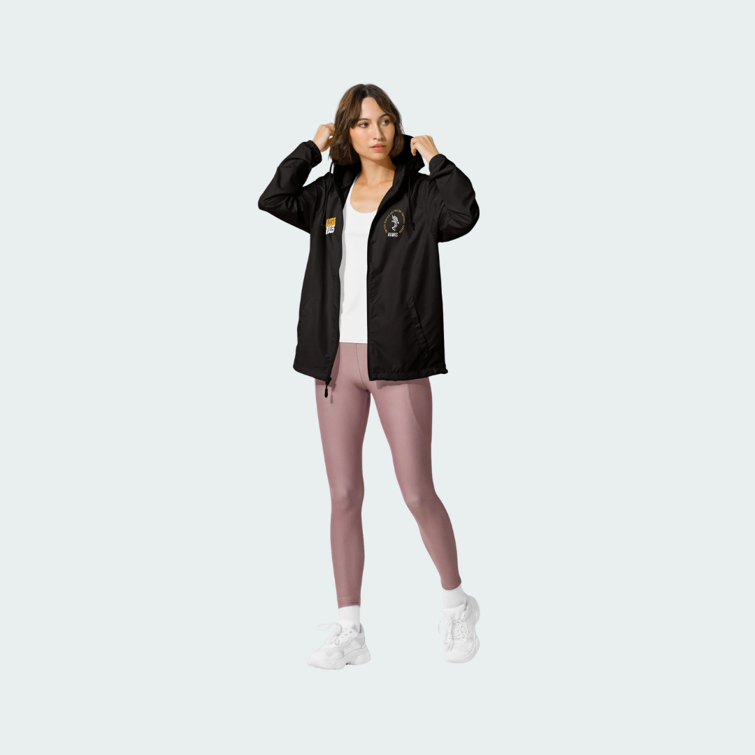 Unisex lightweight zip up windbreaker