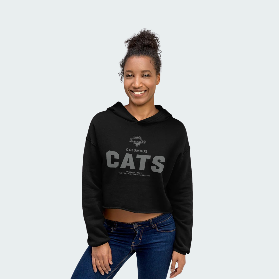 Crop Hoodie Columbus Blackout