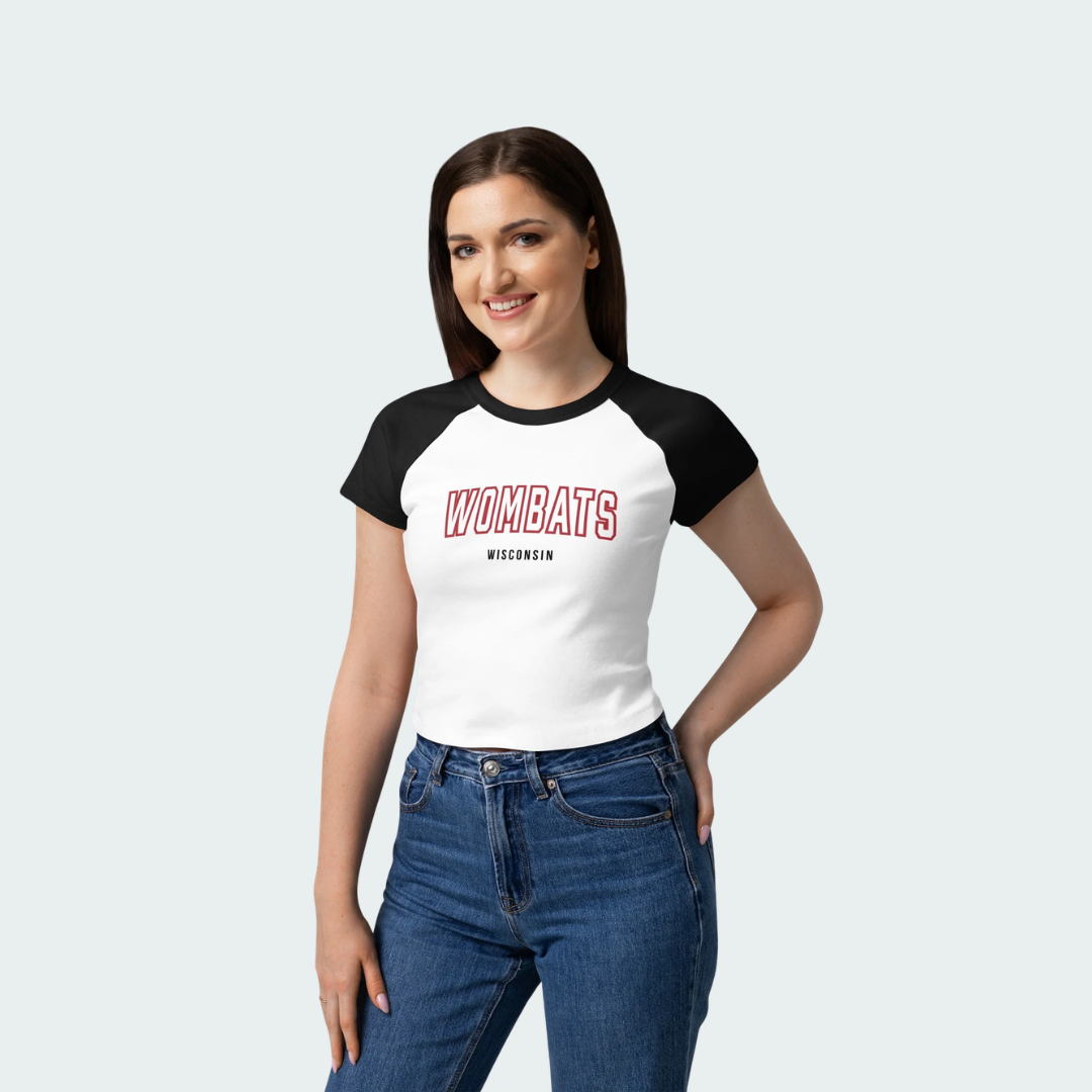 Women’s micro rib raglan baby tee