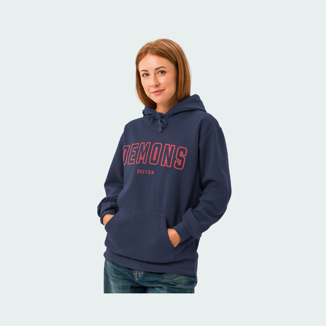 Unisex garment-dyed hoodie Boston Hallow