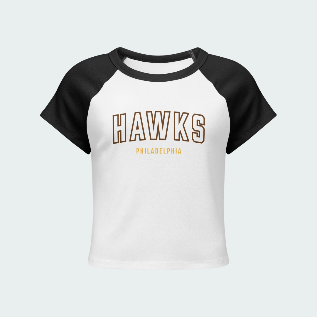 Women’s micro rib raglan baby tee