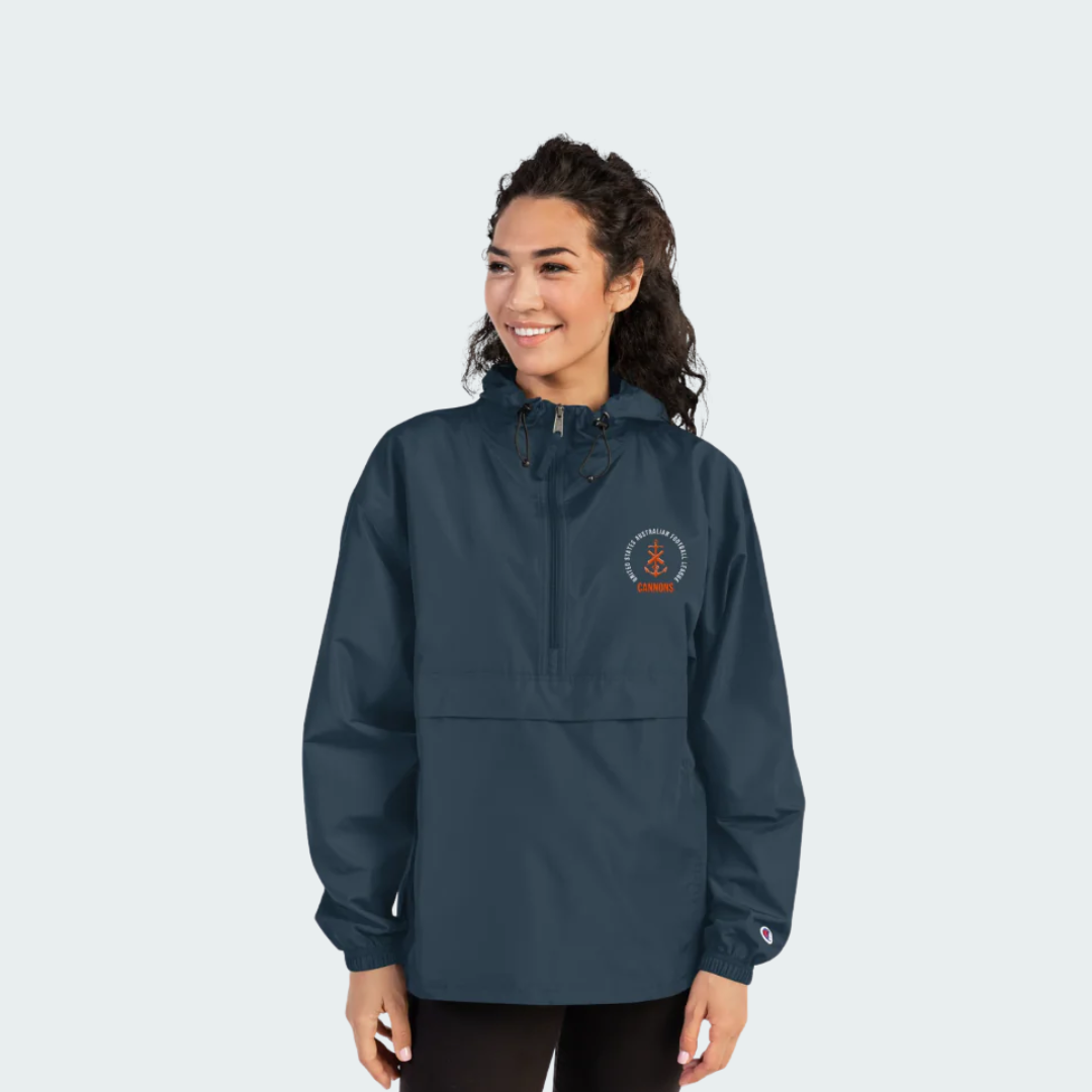 Embroidered Champion Packable Jacket Cleveland