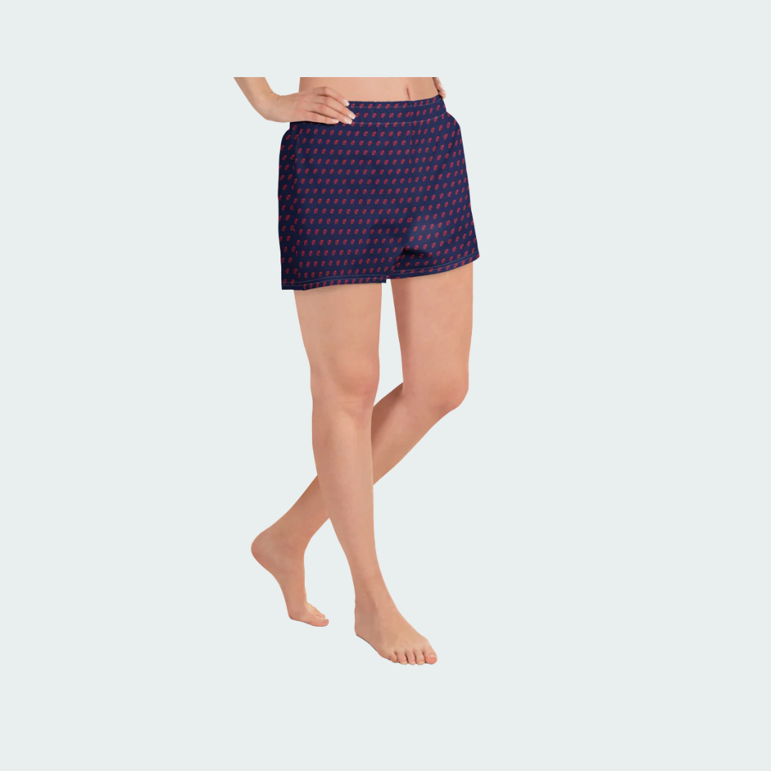 All-Over Print Unisex Athletic Shorts Boston Checkered