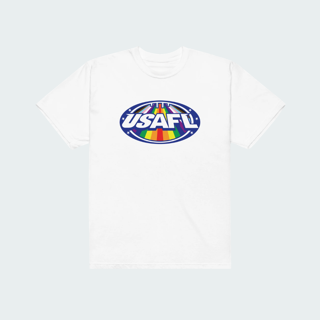 Pride USAFL Unisex garment-dyed heavyweight t-shirt