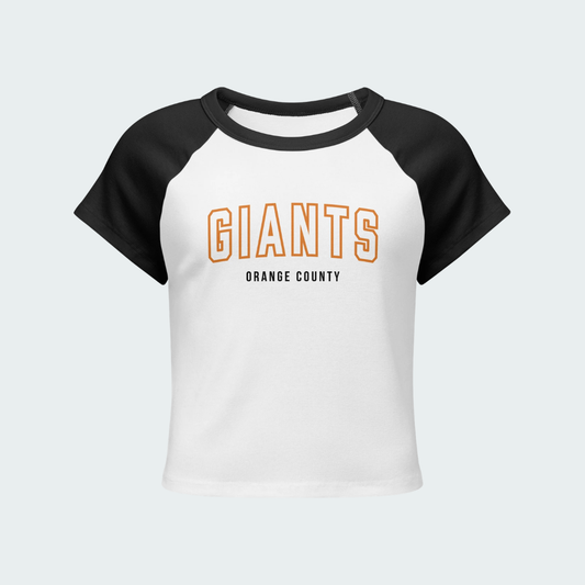 Women’s micro rib raglan baby tee Orange County