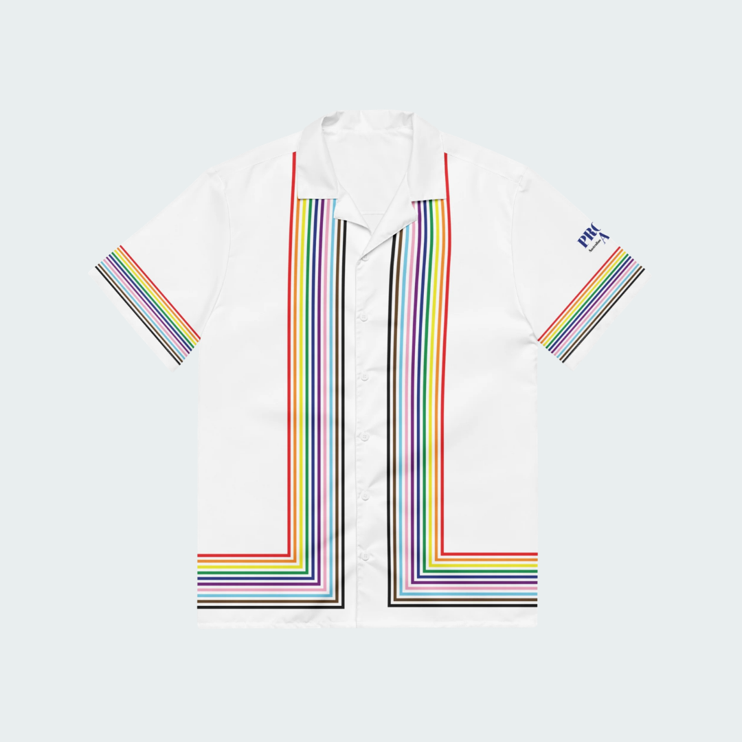 Pride Unisex Bowling button shirt