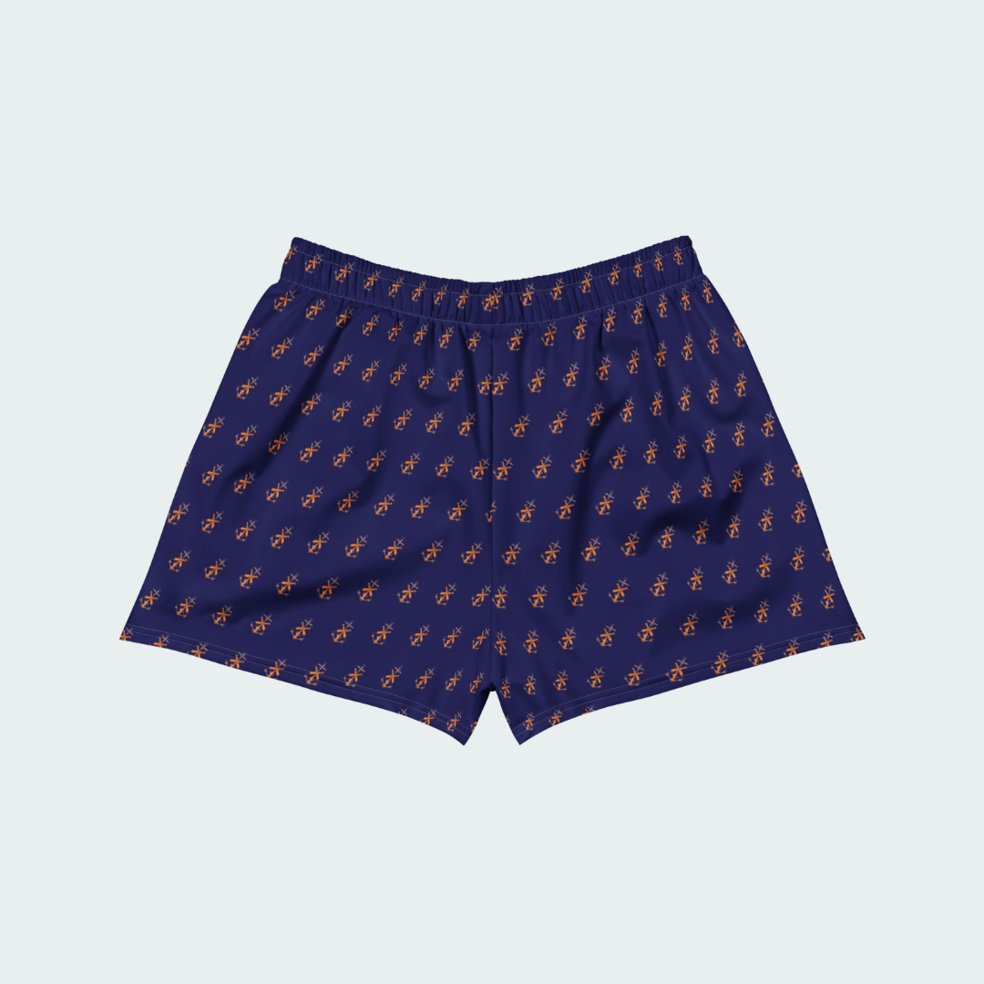 All-Over Print Unisex Athletic Shorts Cleveland Checkered