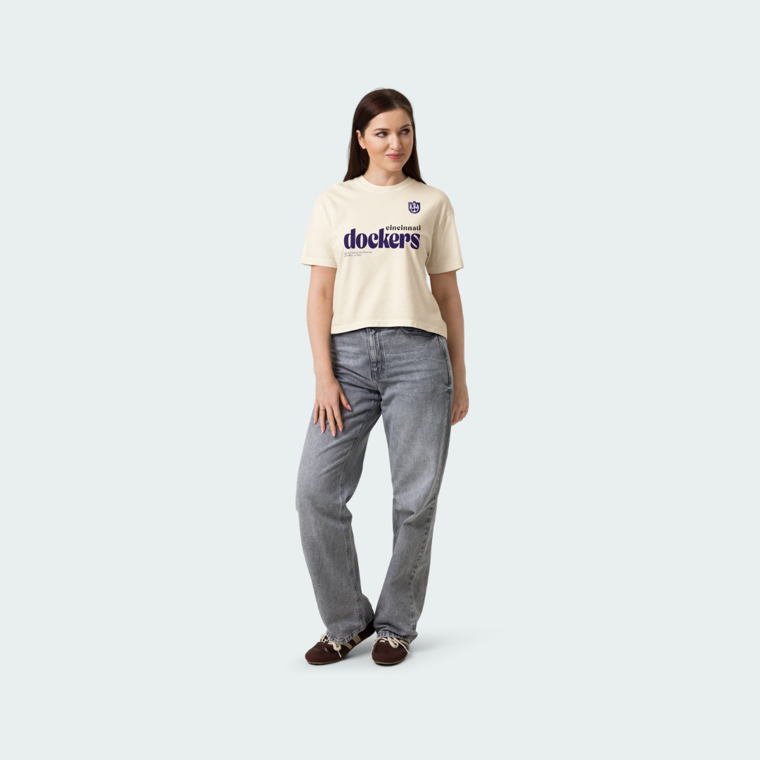 Women’s heavyweight boxy tee Cincinnati Splash