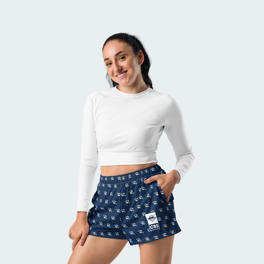 All-Over Print Unisex Athletic Shorts Columbus Checkered