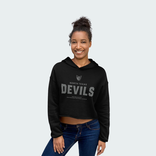Crop Hoodie North Texas Blackout
