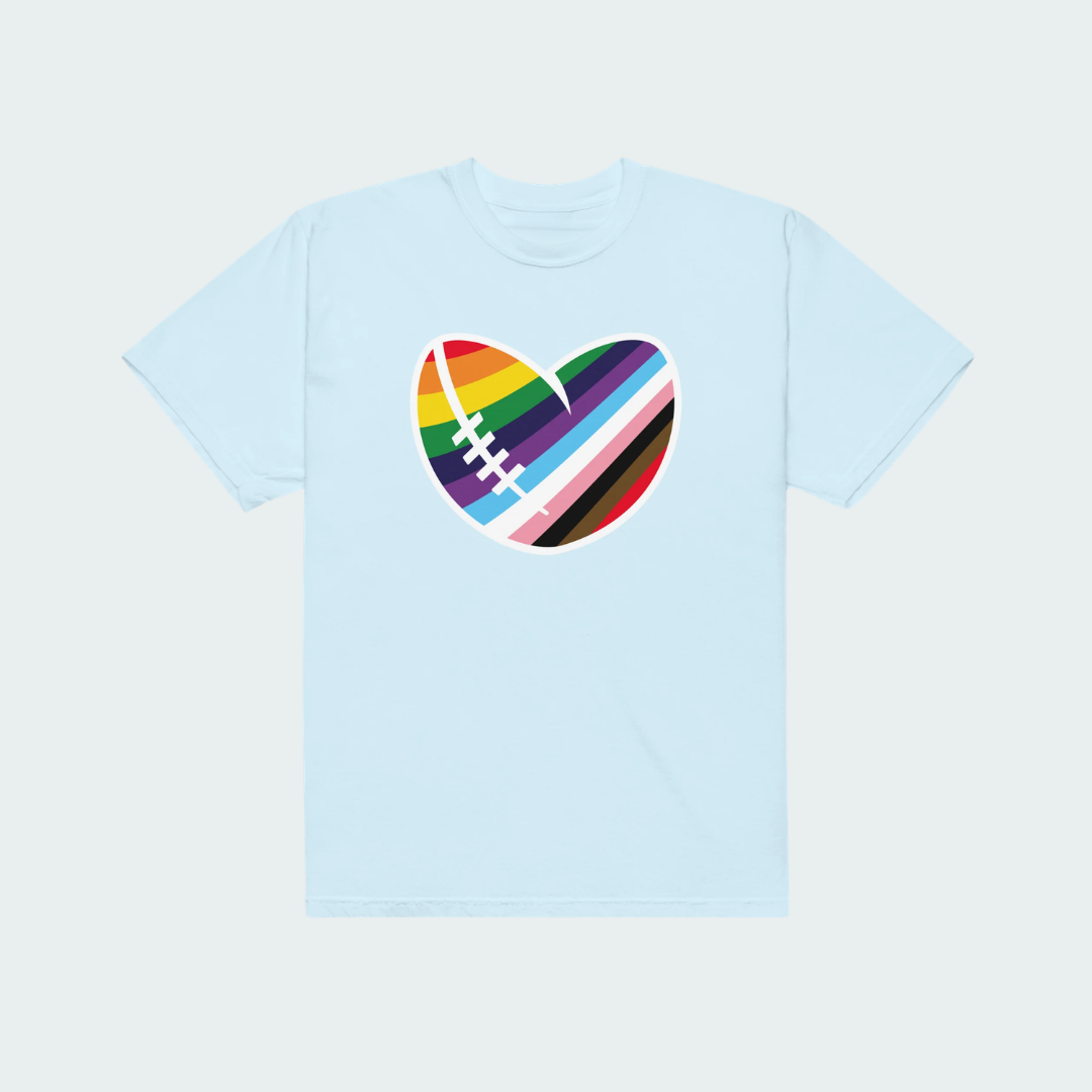 Footy Heart Unisex garment-dyed heavyweight t-shirt