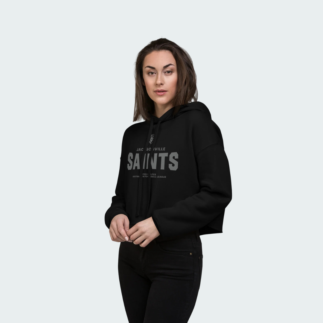 Crop Hoodie Jacksonville Blackout