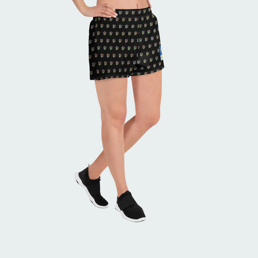 All-Over Print Unisex Athletic Shorts Bayou Checkered