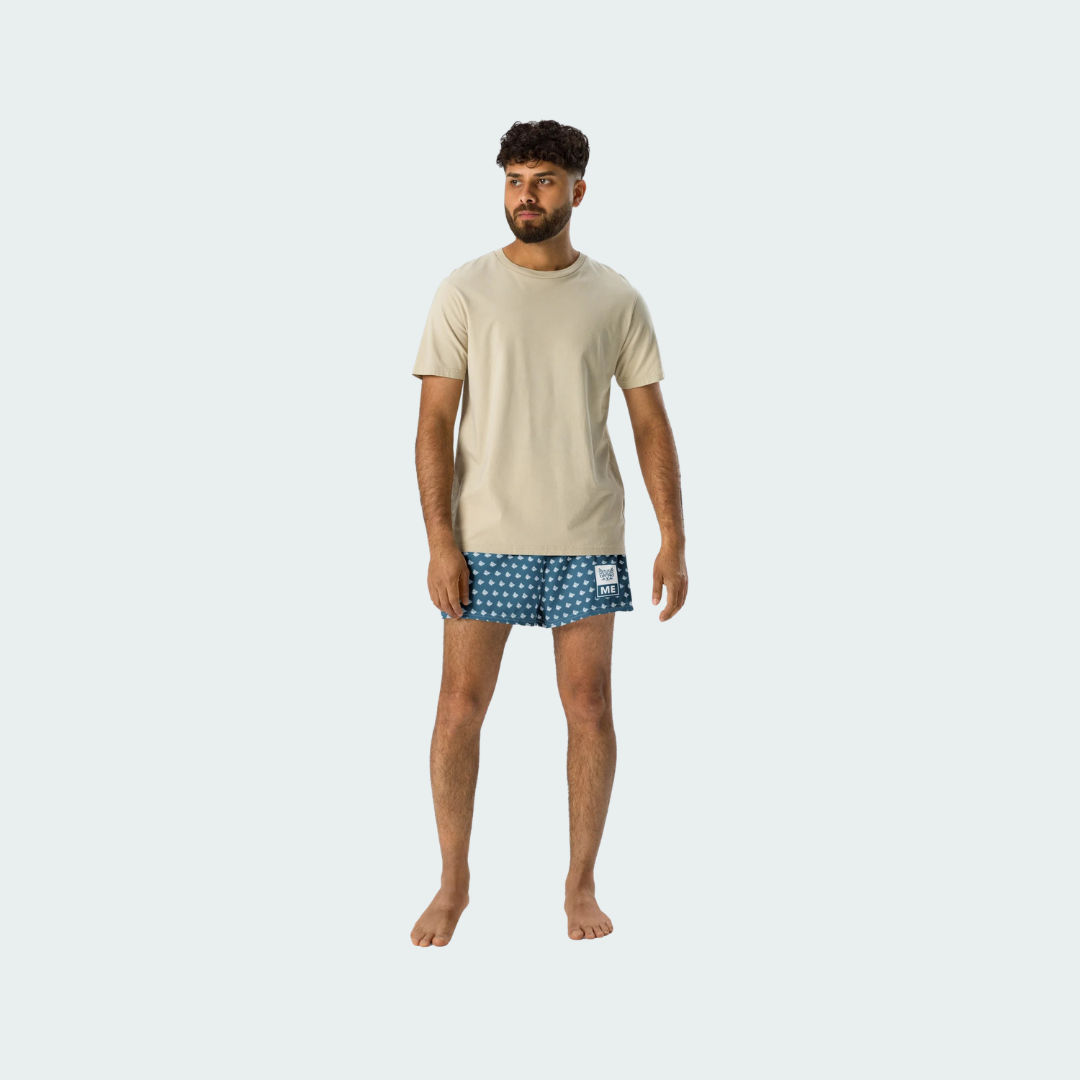 All-Over Print Unisex Athletic Shorts Maine Checkered