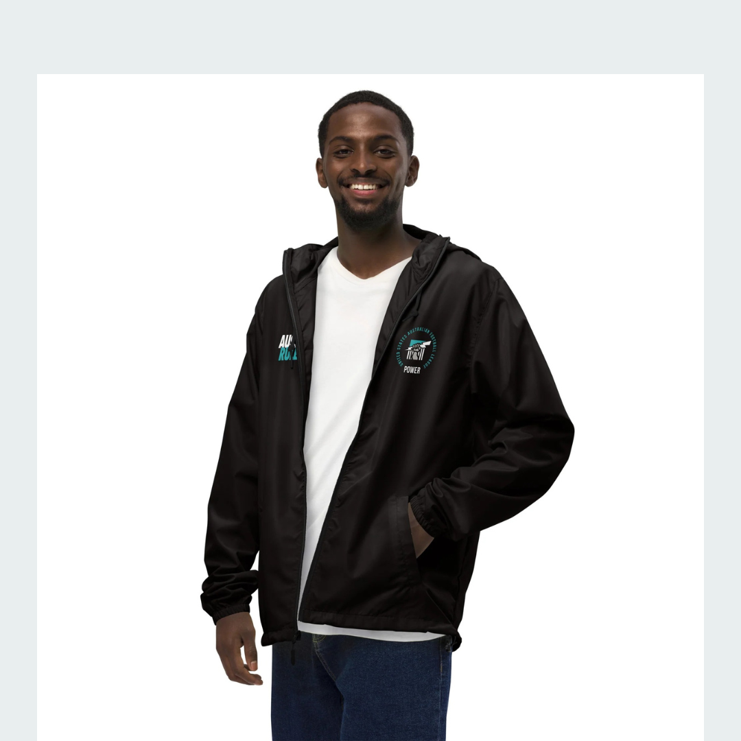 Unisex lightweight zip up windbreaker