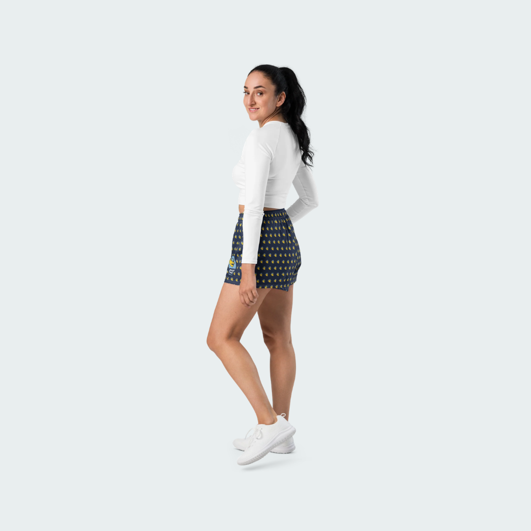 All-Over Print Unisex Athletic Shorts Charlotte Checkered