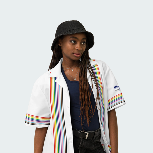 Pride Unisex Bowling button shirt