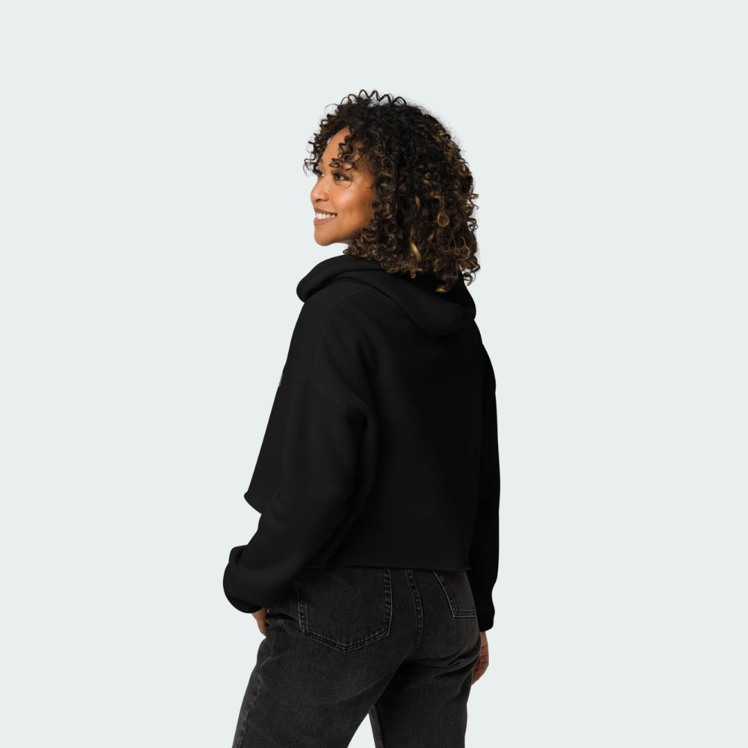 Crop Hoodie Columbus Blackout