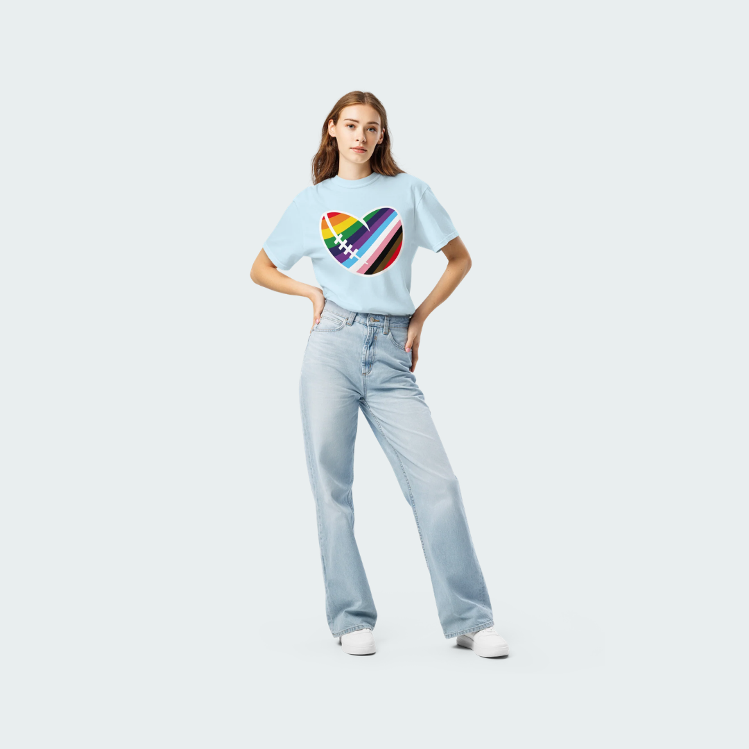 Footy Heart Unisex garment-dyed heavyweight t-shirt