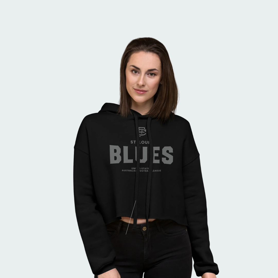 Crop Hoodie St. Louis Blackout