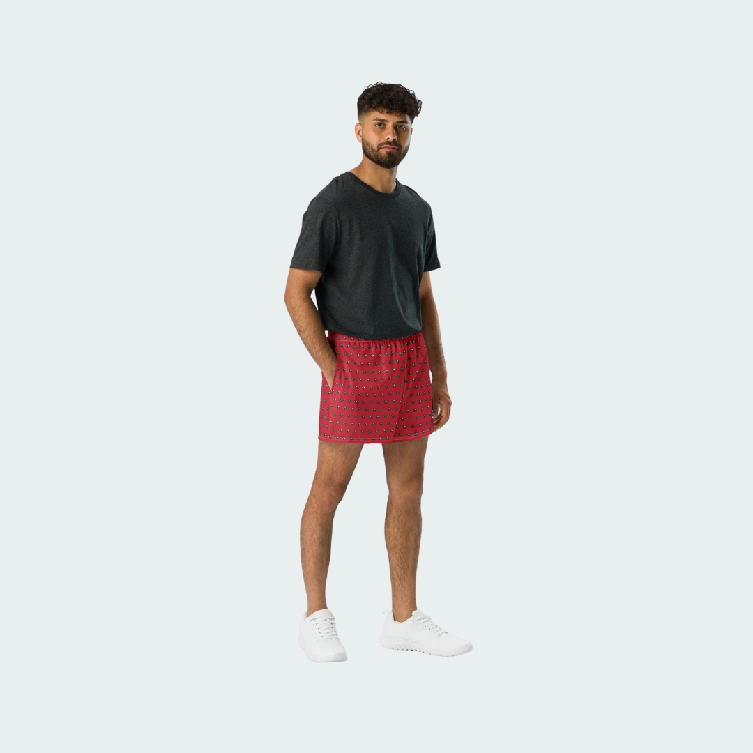 All-Over Print Unisex Athletic Shorts Des Moines Checkered