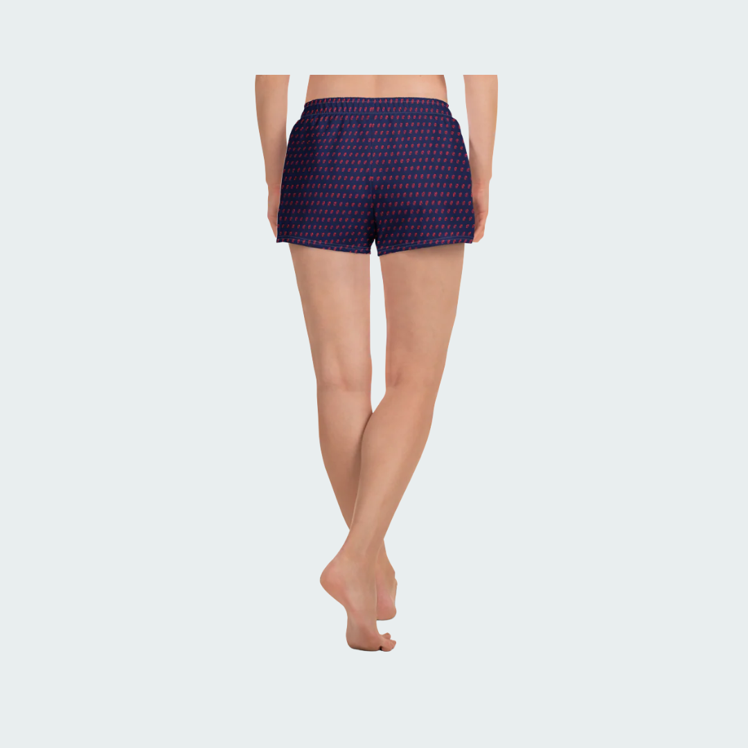 All-Over Print Unisex Athletic Shorts Boston Checkered