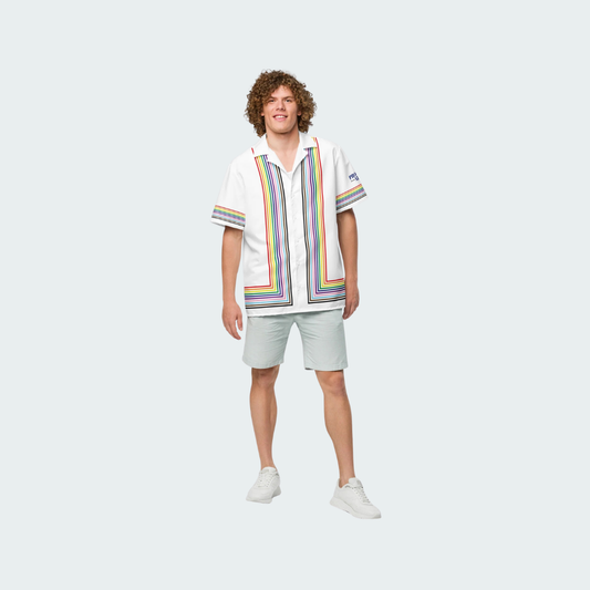 Pride Unisex Bowling button shirt