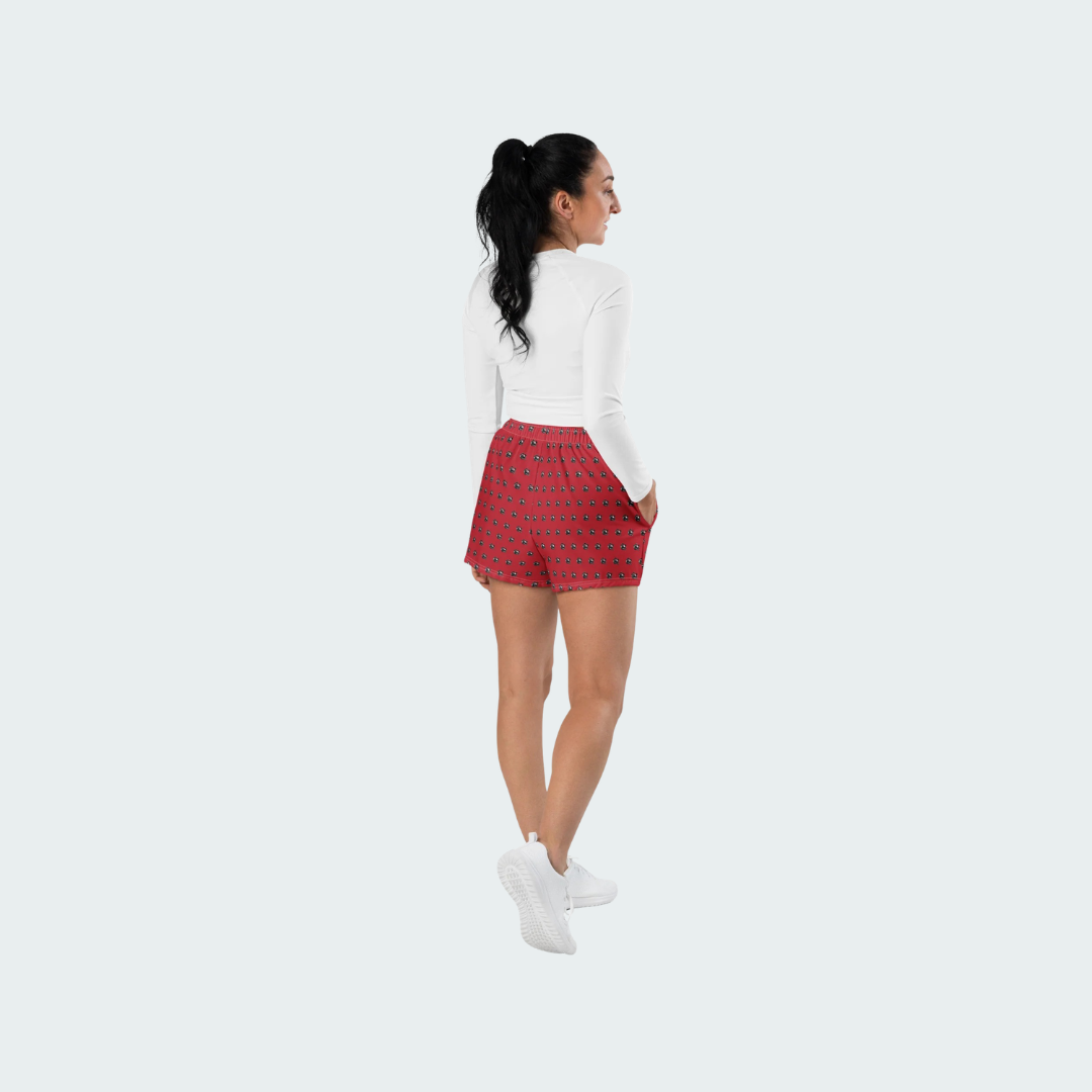 All-Over Print Unisex Athletic Shorts Des Moines Checkered