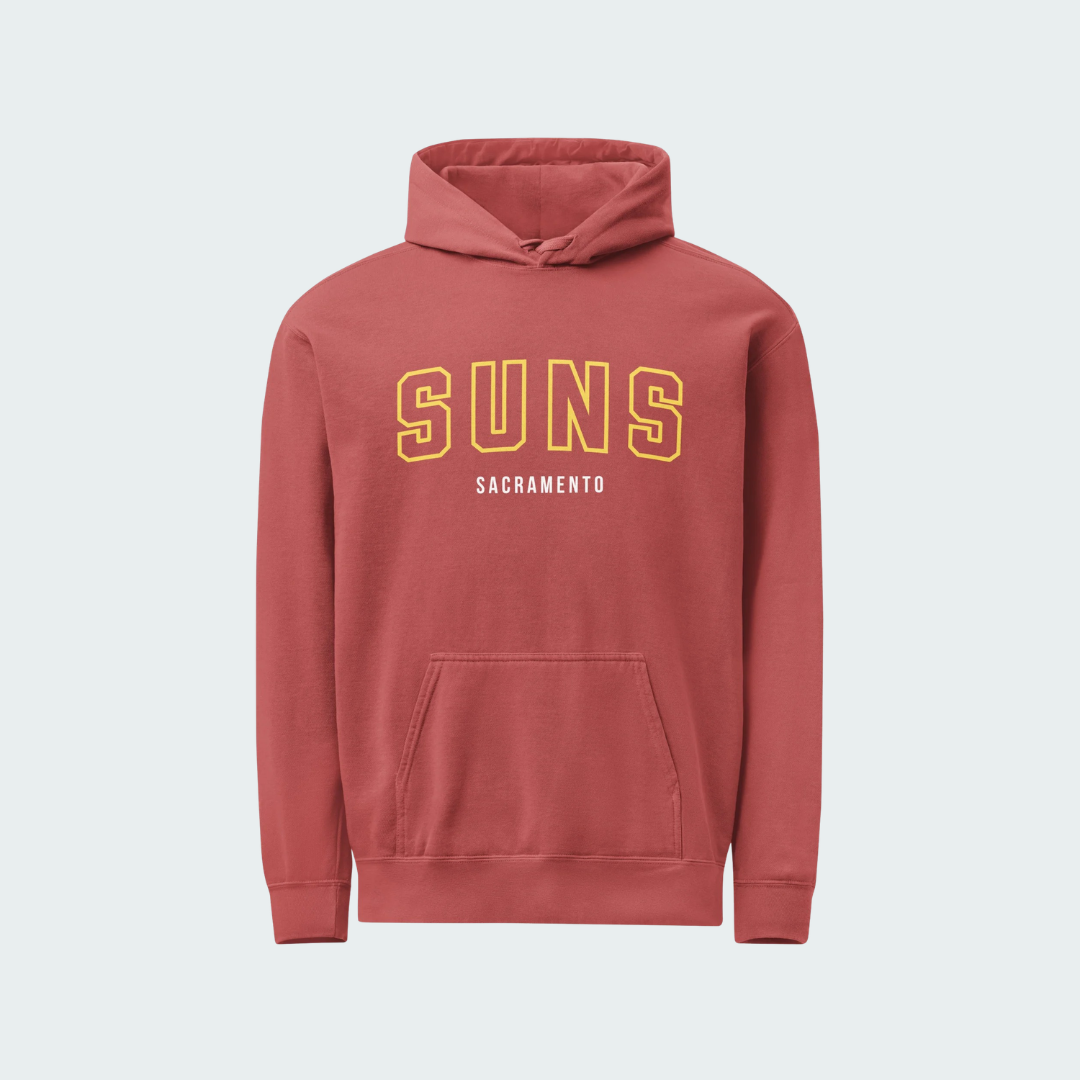 Unisex garment-dyed hoodie